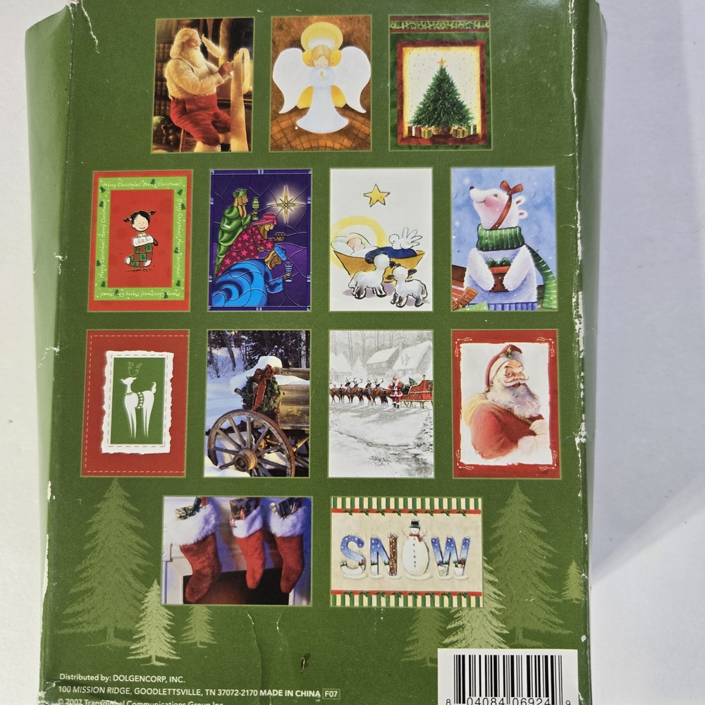 Vintage Holiday Style Christmas Cards with Envelopes - Picture 2 of 6